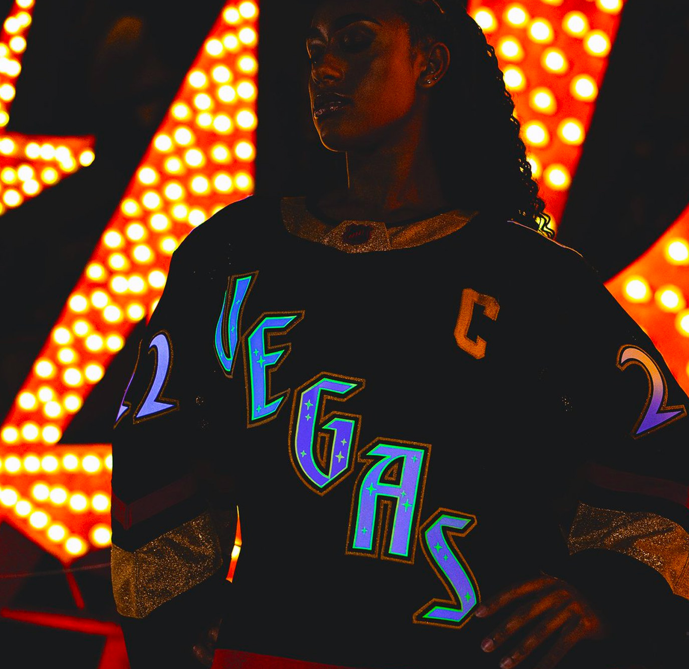 New, glow-in-the-dark Vegas Golden Knights reverse retro jerseys