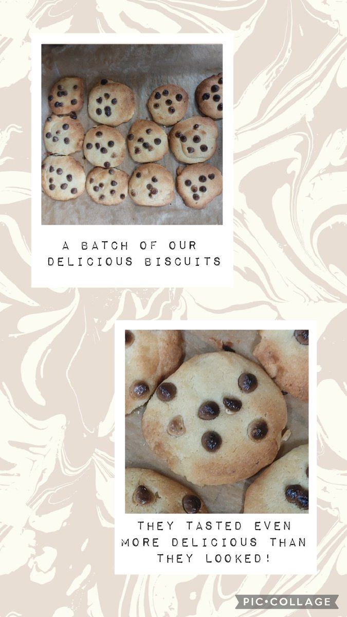 Y4EngMartyrs's tweet photo. In D&T today, we baked the most delicious biscuits. We did the maths to adapt a recipe, accurately weighed out the ingredients and worked as a team. The finished product was 👌🏼
#DTAtEM
#biscuitbaking
#recipe #bbcgoodfood https://t.co/EW4j2fEXtz