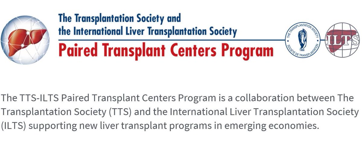 TTS-ILTS Paired Transplant Centers Program applications are now OPEN! This great program pairs established transplant centers with emerging centers. Applications are due Jan. 1, 2023. Don't delay! More info here ➡️bit.ly/386crFk

<a href="/_ILTS_/">ILTS</a> #Transplantation #OrganTransplant