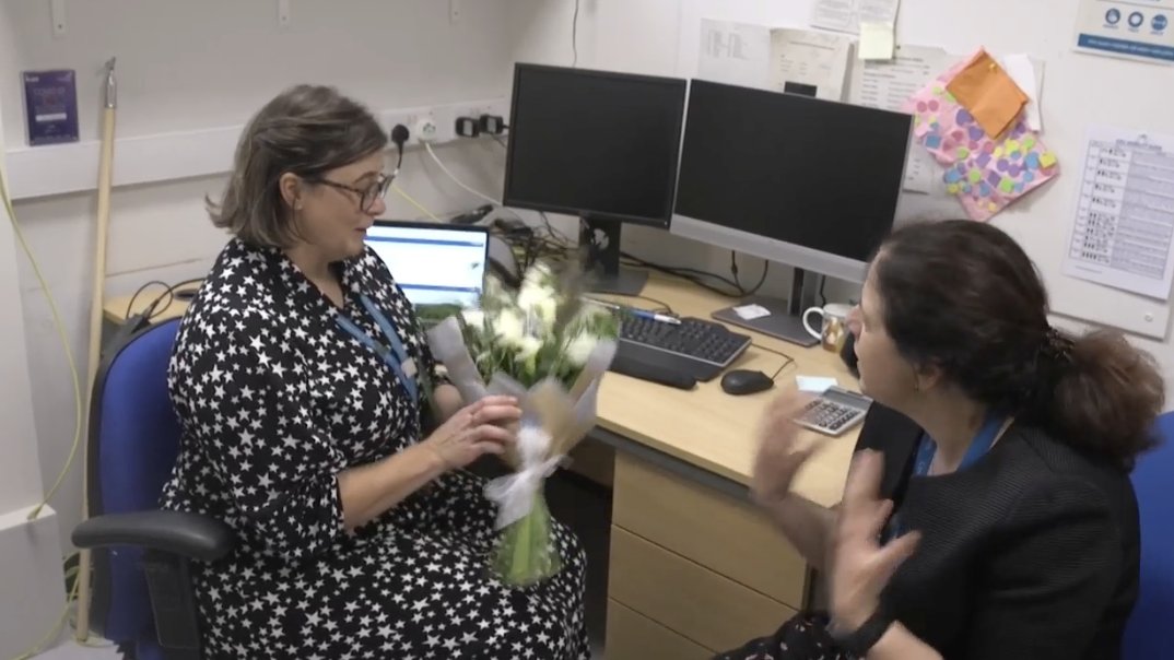 .....and the CEO surprised Amber yesterday ....moving.  What a lady