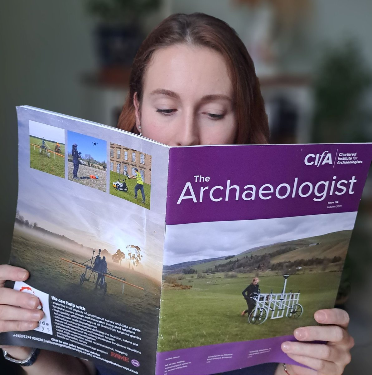 InstituteArch's tweet photo. CIfA’s magazine, The Archaeologist, is out now. Available to members in the first instance, back issues of the magazine are free for non-members. The latest free edition focuses on the importance of geophysical surveys in archaeology. Download your copy https://t.co/P9UQpW0L2O. https://t.co/XHZyXUOnXZ