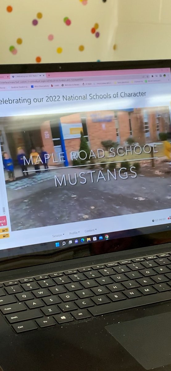 Proud to be recognized as a National School of Character during today’s Virtual Forum! Go Mustangs!! <a href="/CharacterDotOrg/">Character.org</a> @WestMilfordSupt <a href="/daniel_novak_WM/">Daniel Novak</a> <a href="/LyndaVandyk/">Lynda Vandyk</a>