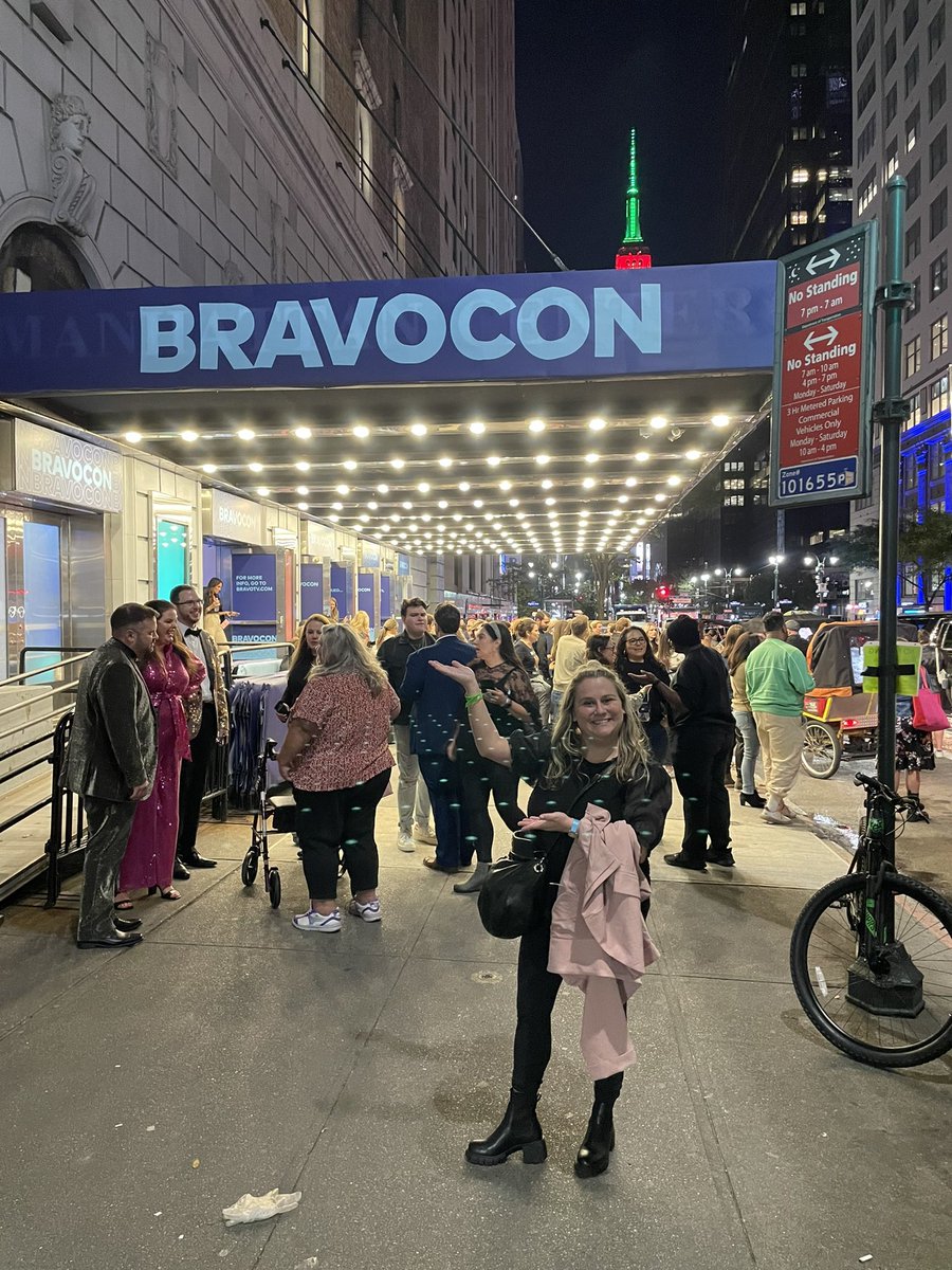 Last week: living my best life and bucket list item at #BravoCon2022. This week: husband has food poisoning and kid has an ear infection. Reminder to other moms to take time for yourself 😝