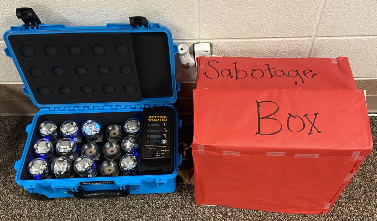 RenaSharp9's tweet photo. @Sphero Sabotage was a BIG success today! Ss were excited to sharpen their math skills and sabotage their classmates along the way! @BirchcrestTiger #tigers4stem #BPSstem if you’re looking for something fun to try, I’m happy to share! https://t.co/nyOGKGrVoZ
