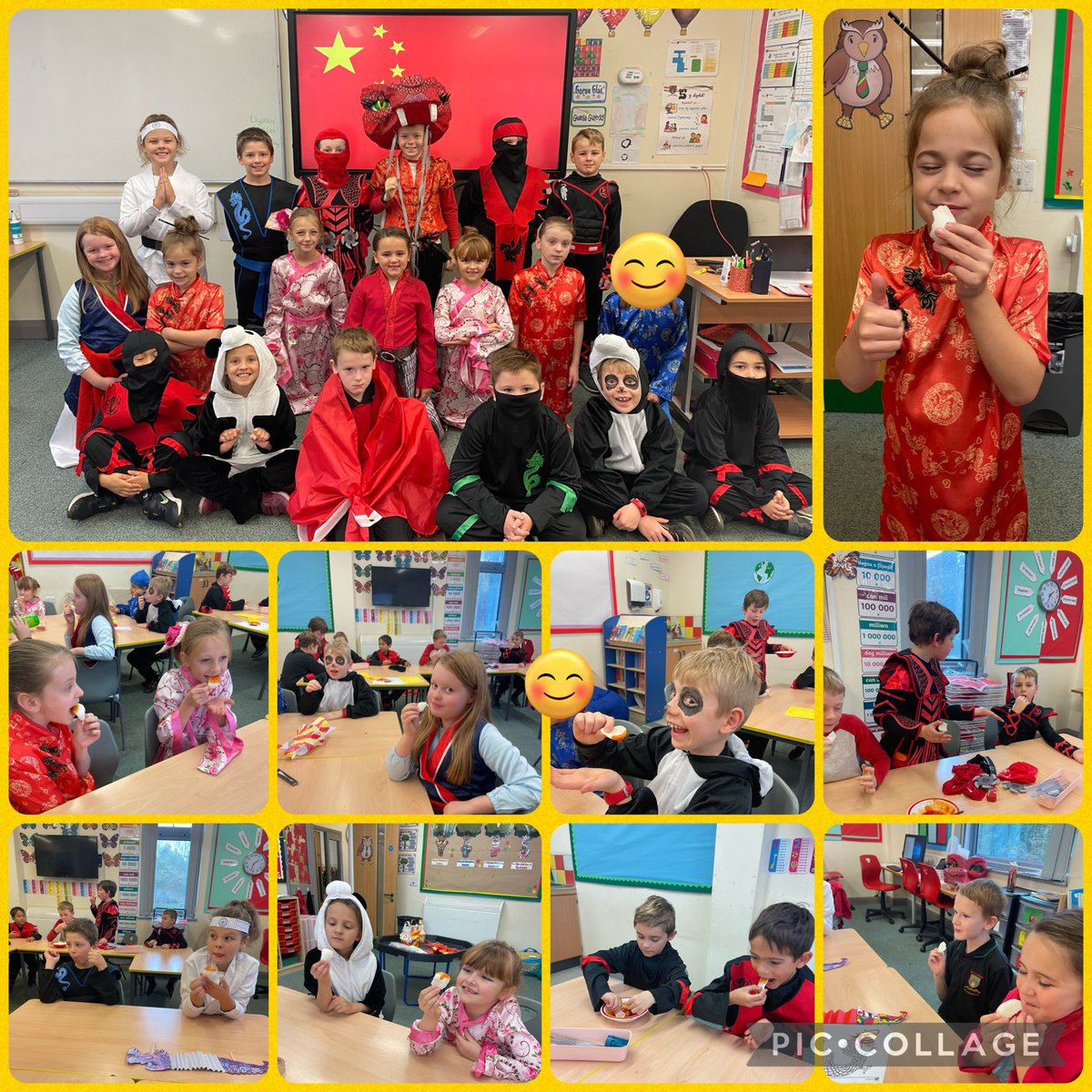 DosbarthTylluan's tweet photo. Diwrnod prysur yn dathlu Diwrnod Cenhedloedd Unedig🇨🇳 
A busy day celebrating United Nations Day🇨🇳 @YsgolLlanhari https://t.co/w7DN3ONAm7