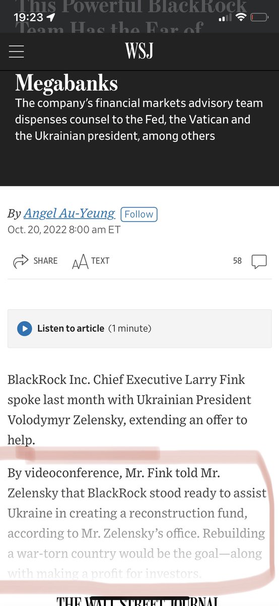 scotchbeat's tweet photo. As expected, the usual USA stealth global Company #blackrock is already placing herself as Ukrainians new best friend. A war is always good for business, right? And who better for the job than the amis? Disgusting to see history repeating itself over and over… https://t.co/fZmyoMWM9L