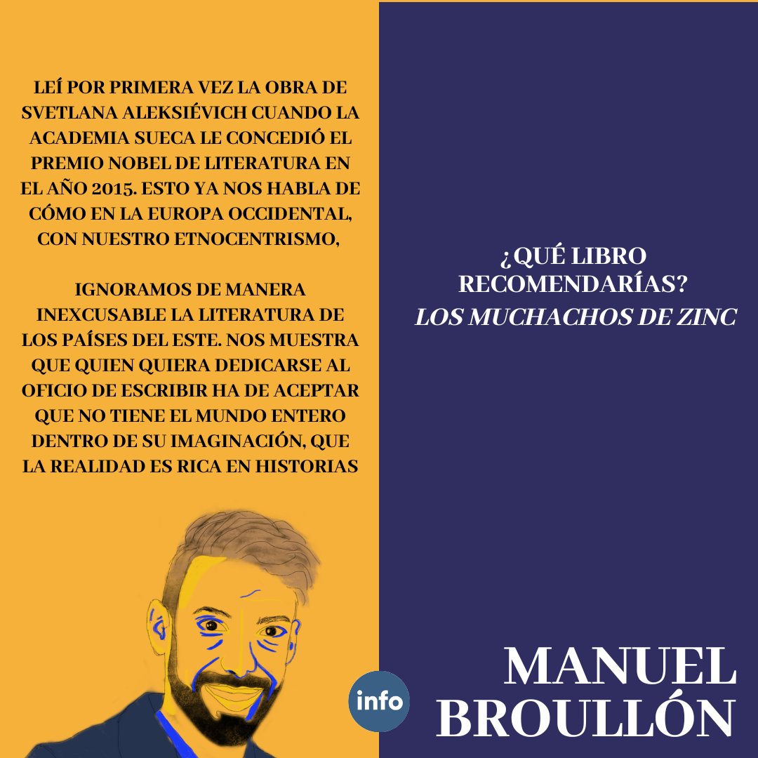 _Infoactualidad's tweet photo. Preguntamos a otras voces sobre la importancia de la obra de Svetlana Aleksiévich y que obra recomendarían a otros lectores.

Especial gracias a Carolina Amoedo por las ilustraciones y a todos los entrevistados por su disponibilidad hacia Infoactualidad

#especialaleksievich https://t.co/SNm2KsH40h