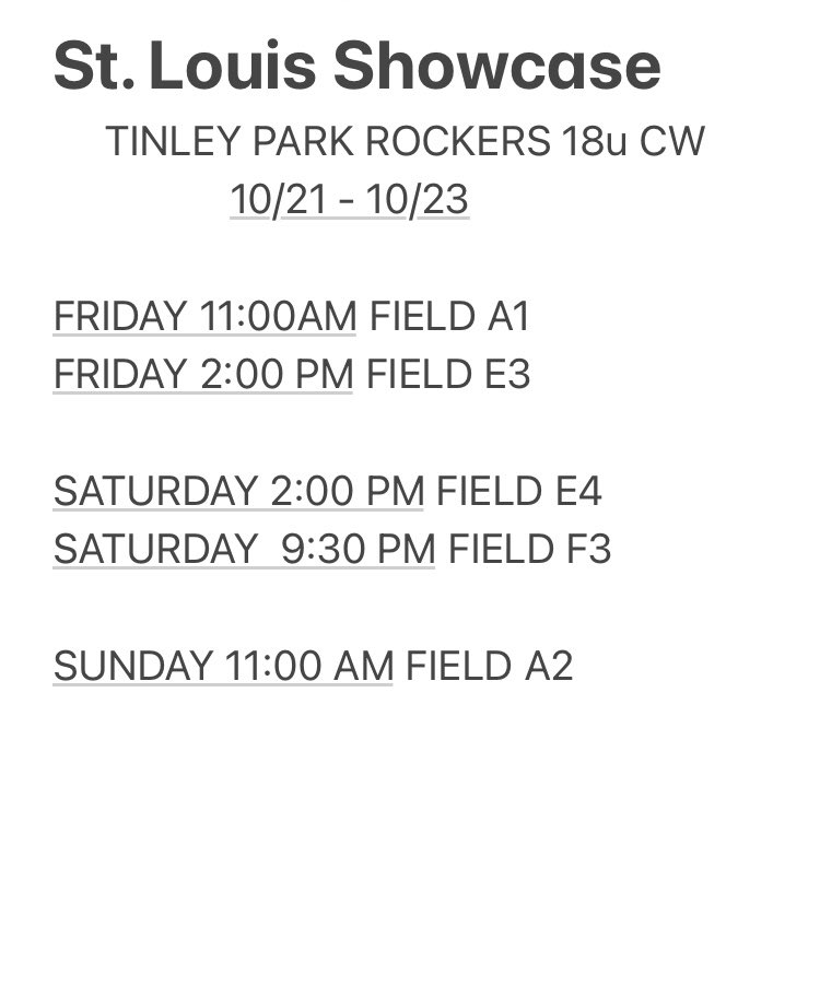 Here is my our schedule for this weekend in St Louis. <a href="/TritonSoftball_/">Triton College Softball</a> <a href="/TrollsSoftball/">Trinity Christian Softball</a> <a href="/ElmhurstU_SB/">Elmhurst Softball</a> <a href="/ICladybluesSB/">Illinois College SB</a> <a href="/Jeffco_softball/">JeffCo Softball</a> <a href="/GVSUSoftball/">GVSU Softball</a> <a href="/SLUSoftball/">SLU Softball</a> <a href="/NJCAASoftball/">NJCAA Softball</a> <a href="/naiasoftball_/">NAIA Softball</a>