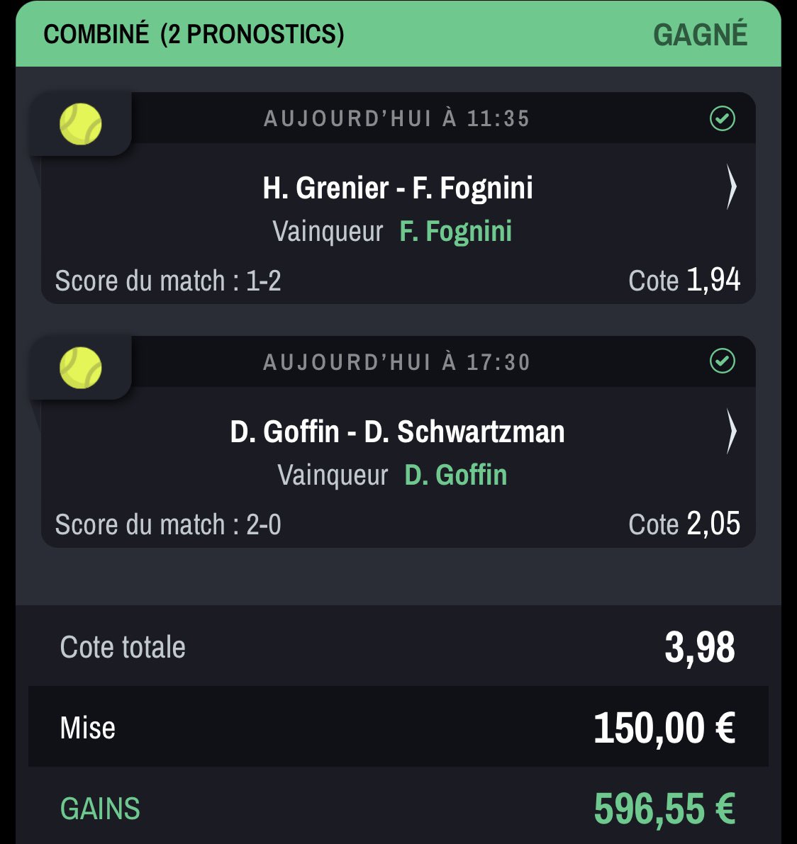 Vaninitalia77's tweet image. Boooom la grosse côte qui passe !💥🔥
➡️ 150€ de mise !🍀
➡️ 600€ de gains !✅

Postez vos tickets en message et RT un max si vous voulez la suite !!🤝