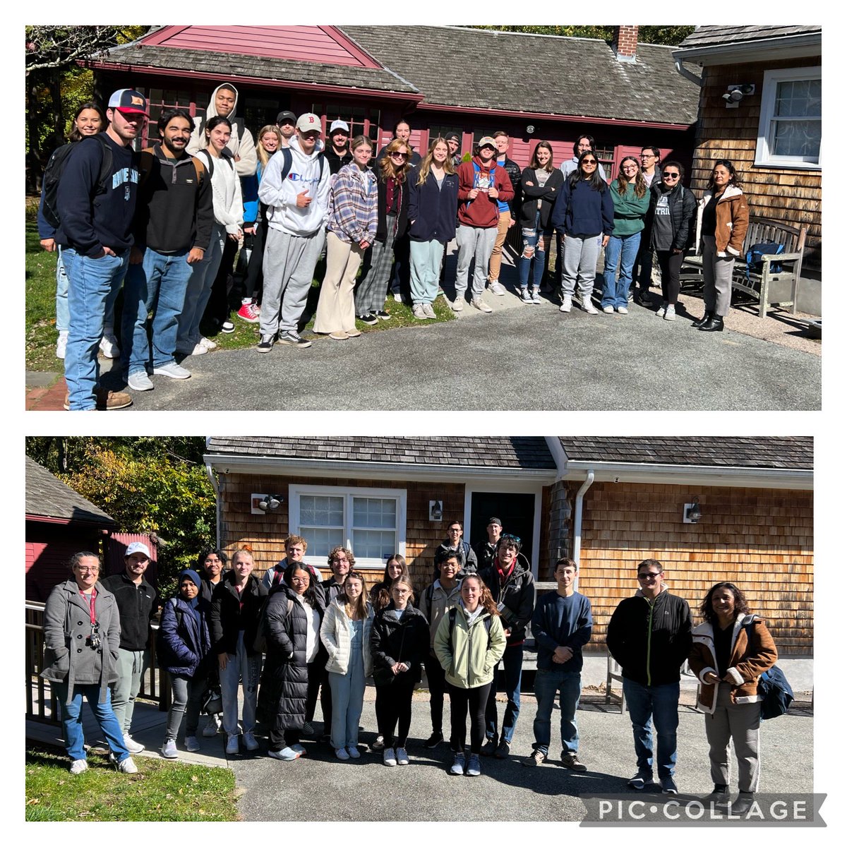 H2O_Soni's tweet photo. My Water Resources Grand Challenge class field trip to the #GilbertStuart Museum, RI to learn abt snuff mill, an operating gristmill, fish ladder, millpond, undershot wheel & many more! #hydrology #dams #fishladder
#PradhanangLab #sluicegate @universityofri @URI_GEO @uricels https://t.co/CCsawscpG8