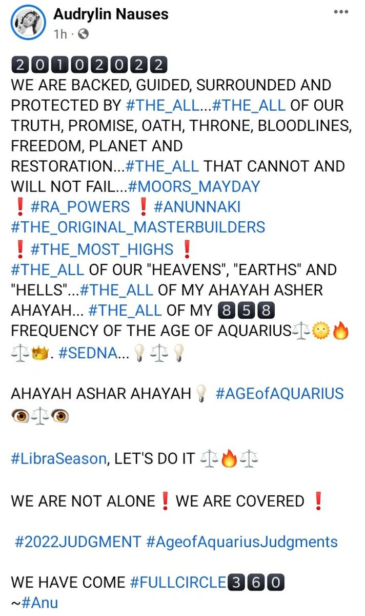 soul_frequency's tweet photo. 2️⃣0️⃣1️⃣0️⃣2️⃣0️⃣2️⃣2️⃣
MOORS MAY DAY ❗#SEDNA
#MOSTHIGHS #ANUNNAKI #ANKHCESTORS 👑⚖👑
THE BALL IS ON THE ROLL
#LibraSeason ⚖👑⚖
3️⃣6️⃣0️⃣12-POINTED STAR⚖
#OGDOADOFKHUMNU #SEDNA #ENNEADOFON #ANUNNAKI #RA #MOORS #KRSTS #HATSHEPSUT #ANCESTORS #ATLANTIS #BEAUTIFUL7️⃣
#Empress👑
#DFE🔥 https://t.co/UC3GUESx1X