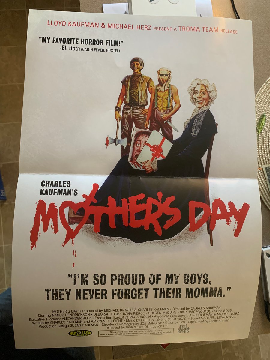 80sbabyTru's tweet photo. Some TroMail just showed up from #Tromadirect  .. Sending this bad boy off to @BreadAndCie for some added ingredients! Very cool addition to the #Tromuseum Ty!! 

@Troma_Team 
@TromaNOWApp 
#mothersday #troma #charleskaufman 
@lloydkaufman 
@TromaRon 
@TromaArmy https://t.co/IonXZ7cxUC