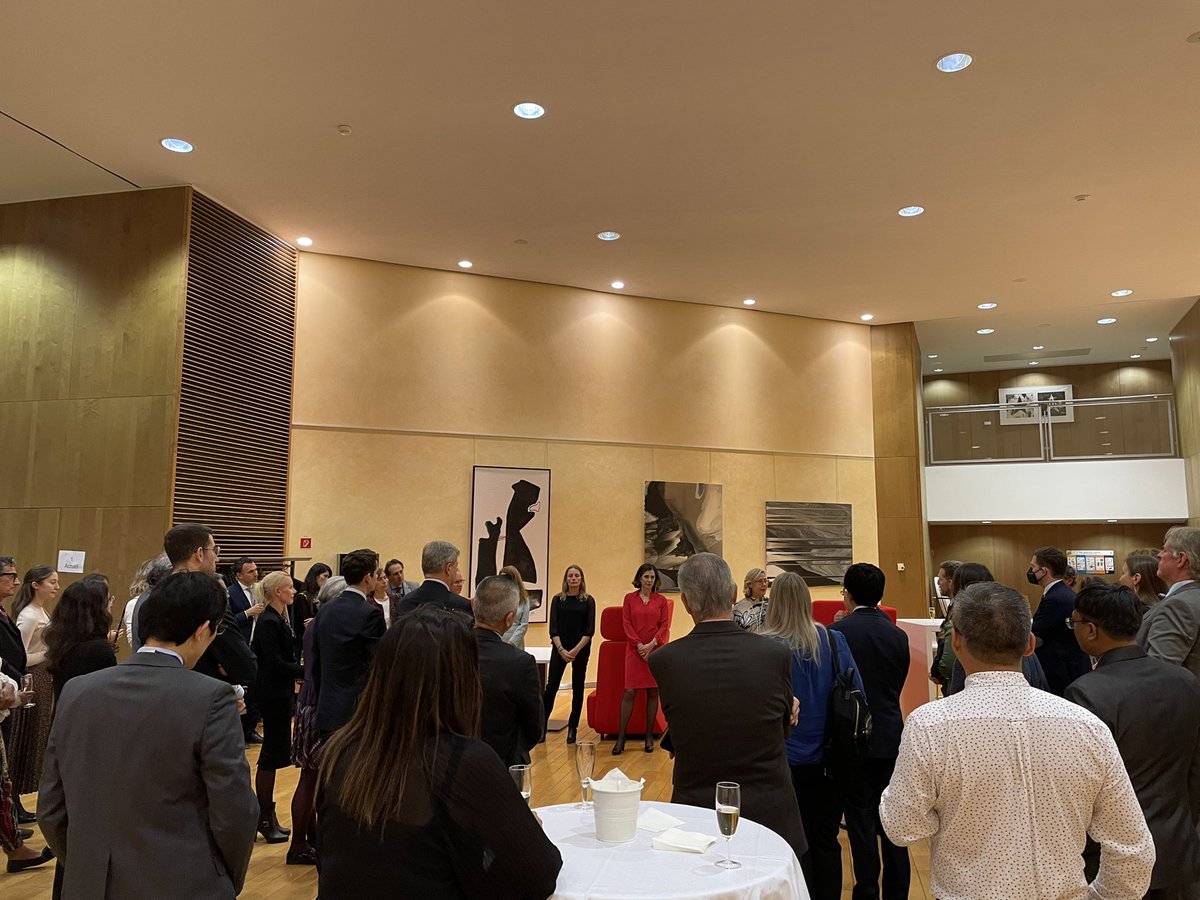 VincenLorusso's tweet photo. With a blissful conclusion over a networking cocktail with Ambassadors to the #EU, highlighting the importance & the geopolitical responsibility of #InternationalCooperation in #Science, #Technology & #Innovation πͺπΊπππ#EUGlobalApproach #ScienceCounsellorsWeek @MariaCrisRusso https://t.co/d2UZXx6qYh
