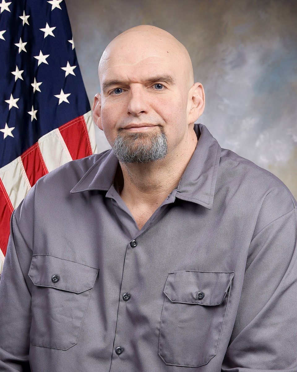 Fetterman’s official mayoral photo looks like the janitor’s photo on the staff page of your middle school yearbook.