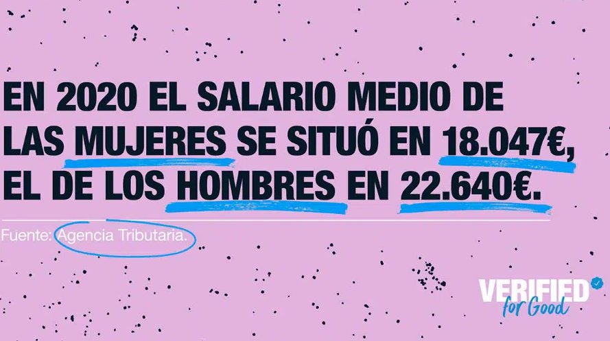 mkdirecto's tweet photo. La Idea Disruptiva que se lleva el oro en los Premios #Inspirational22 es “#VerifiedForGood” de @AccentureSong para la Fundación Mujeres y @Twitter
☑️ Se otorgó la verificación a un perfil para concienciar acerca de las diferencias salariales que existen entre mujeres y hombres https://t.co/1yqzZLKuLn