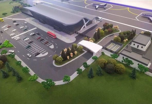 FatullayevaA's tweet photo. Next in line is the construction of the international airport in the liberated city of #Lachin that will be commissioned in 2024. #KarabakhisAzerbaijan #Azerbaijan #Karabakh #ZangilanAirport https://t.co/S5zWT81SEf