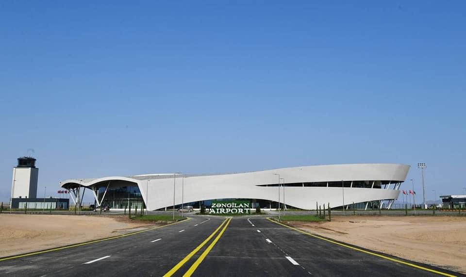 FatullayevaA's tweet photo. #Zangilan Intl Airport, 2nd Airport in liberated territories was officially inaugurated today. #Azerbaijan rebuilds the region! #KarabakhisAzerbaijan #ZangilanAirport #October20 @RTErdogan @presidentaz https://t.co/makBrdoFds