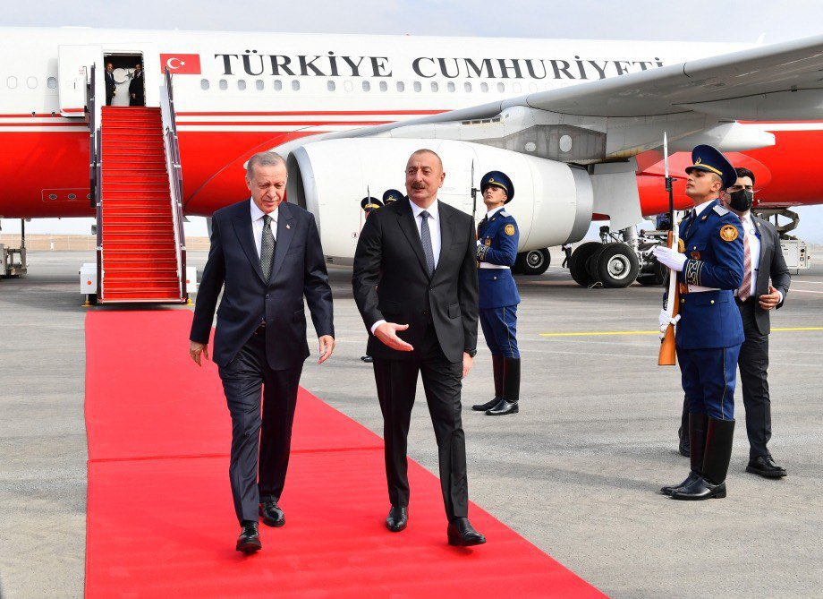 FatullayevaA's tweet photo. #Zangilan Intl Airport, 2nd Airport in liberated territories was officially inaugurated today. #Azerbaijan rebuilds the region! #KarabakhisAzerbaijan #ZangilanAirport #October20 @RTErdogan @presidentaz https://t.co/makBrdoFds