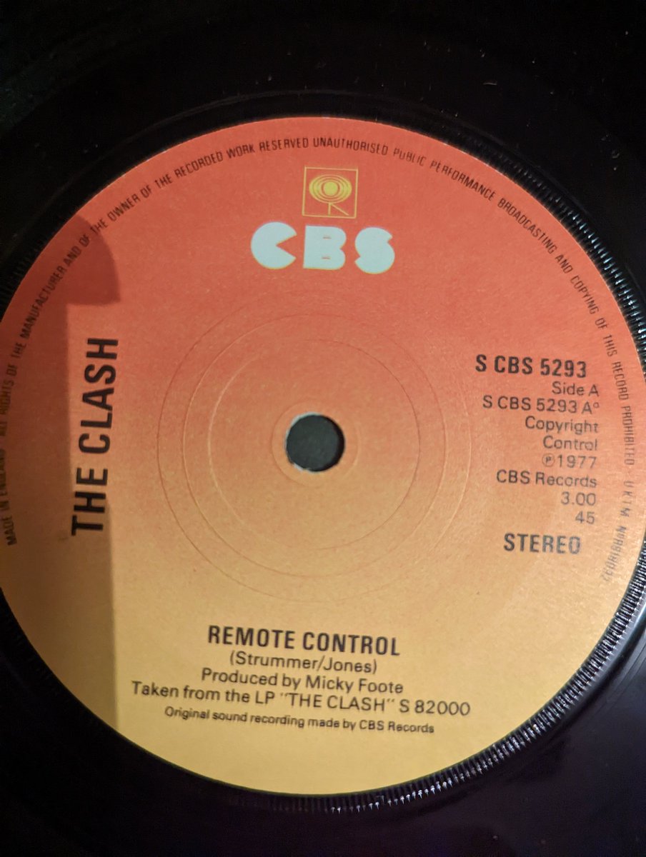 MIKEYWMS's tweet photo. #7single of the day :The Clash ,remote control
CBS records 1977
@NewWaveAndPunk @Kgero1965 @MarianneHawksw2 @MerylSebon @TanyaJjjjj @Sarahilovemydog @GarySlade5 @Jongold7Gold @Notoldjustexpe1 @TheRealSkeneo @mattvern @nigelburton5 @zap210 @chipstx @idiotrufus https://t.co/cxWEJ0ZdtB