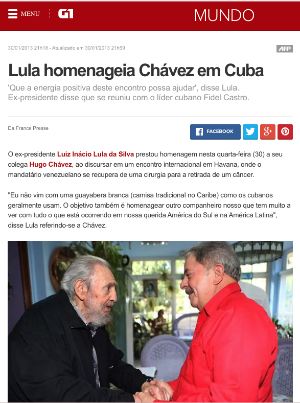 Rconstantino's tweet image. O "democrata" da velha imprensa. O TSE não quer que a gente lembre da paixão de Lula por tiranos, gente. Não espalhem!!!