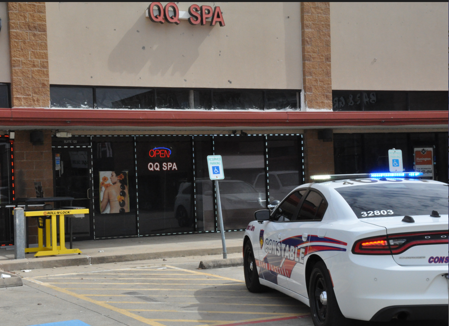 Pct4Constable's tweet photo. CONSTABLES SHUT DOWN A LOCAL MASSAGE PARLOR 
 
"If you know or suspect a location or person of engaging in illegal activity, please contact our dispatch at 281-376-3472 or on-line at https://t.co/wb4sbm6qnm.  All complaints or tips can be made anonymously."- Constable Mark Herman https://t.co/mVruccOVwM