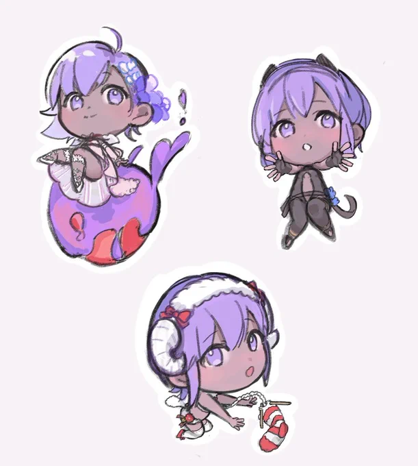 ミニ謐ちゃんらくがき #静謐 #FGO 