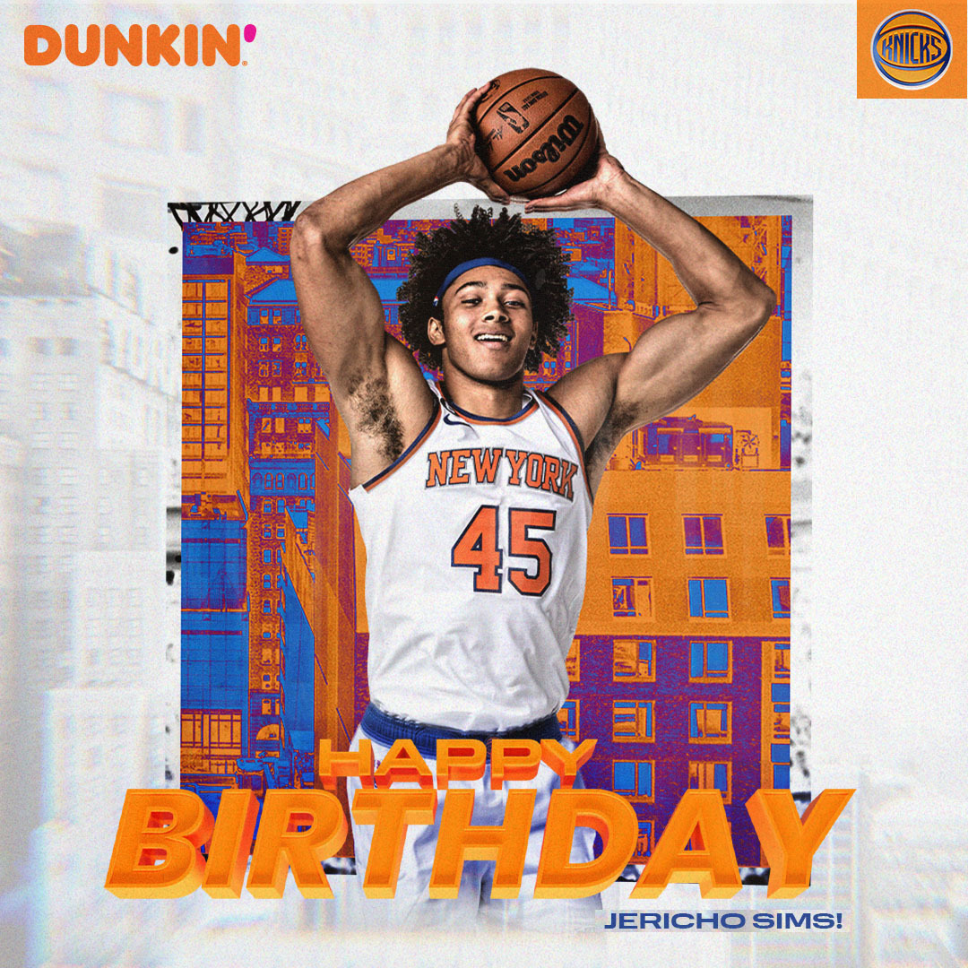 NEW YORK KNICKS on X: Happy Birthday to our guy, Jericho Sims