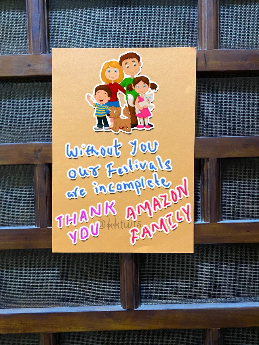 kktwts's tweet photo. @amazonIN Thank you Amazon Delivery Associates for delivering box of happiness on time always.

#DeliverThanks 
@amazonIN https://t.co/yezKd7IN3t