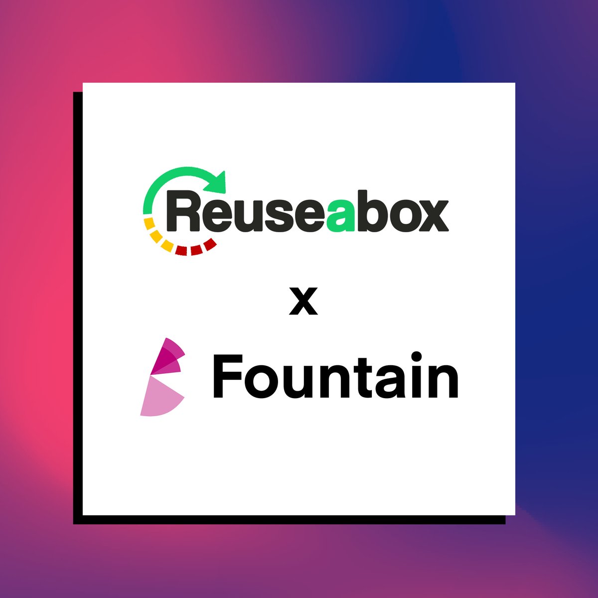 FountainTeam's tweet photo. We're so happy to officially welcome @ReuseaboxLtd as a 🆕 client! 📦✅ 

Aimee Hunt, Head of Client Services 🗣️ “Like us, Reuseabox is part of the Million Tree pledge - sustainability is at the core of everything they do &amp; we love to work with clients aligned with our values.” https://t.co/4La7sb2c3g