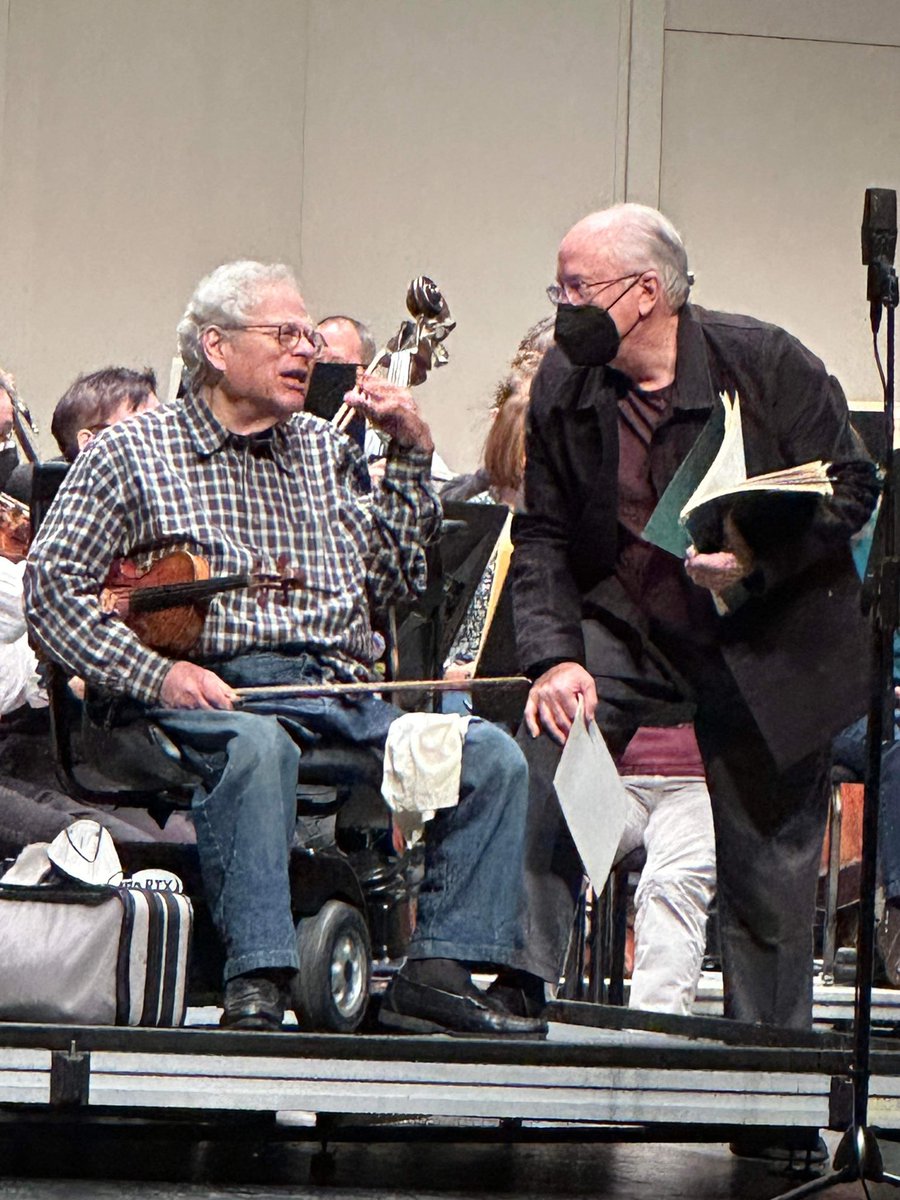 PeterSWilson's tweet image. Getting the scoop! Or sharing viola jokes!