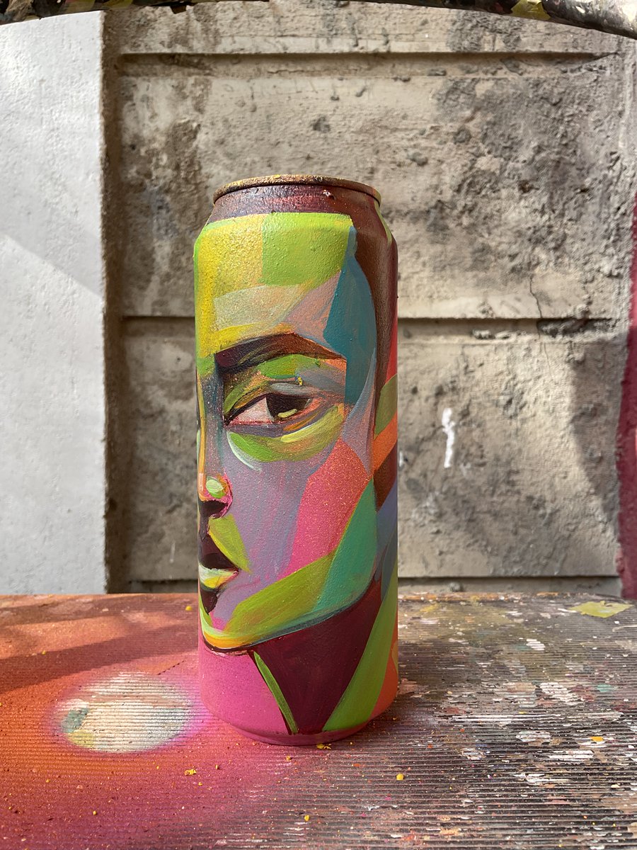 Viktart Mwangi (@viktartmwangi) on Twitter photo Fun project alert, Transformed a random <a href="/TuskerLager/">Tusker Kenya</a> can into an art piece using Acrylic and Spray paint Fun project alert, Transformed a random <a href="/TuskerLager/">Tusker Kenya</a> can into an art piece using Acrylic and Spray paint