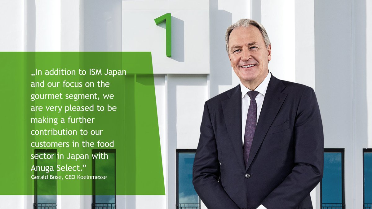 It's official: Anuga Select will debut in Tokyo in 2024!

In addition to existing trade fairs including ISM Japan, starting in 2024, Anuga Select will expand our food and foodtec field of expertise.

#koelnmesse #AnugaSelect #tradefairs #Japan