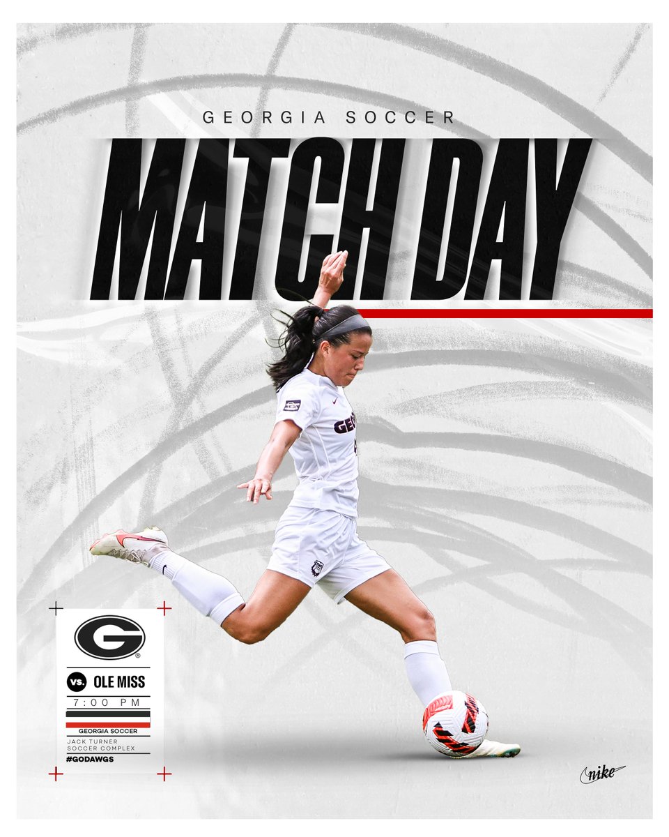 One last ride tonight at Turner 🏎️ 🆚 @OleMissSoccer 🕖 7 p.m. EDT 📍 Turner Soccer Complex - Athens, Ga. 📺 SECN+ gado.gs/9p4 📊 gado.gs/58e 📰 gado.gs/9p5 🆓 Admission & Steins to First 500 Fans #Driven // #GoDawgs