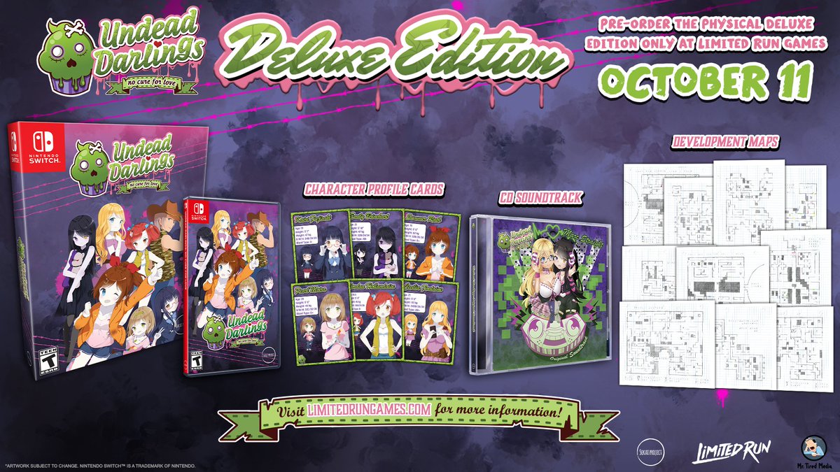 LimitedRunGames's tweet photo. Explore a multitude of complex post-apocalyptic dungeons—a total of over 20 huge floors to explore! Discover loot, secret event scenes based on your current battle party, and more!

Pre-order Undead Darlings ~no cure for love~ on PS4 &amp; Switch physical: https://t.co/3ZmUxtnYn1 https://t.co/wKPrjFuBmT