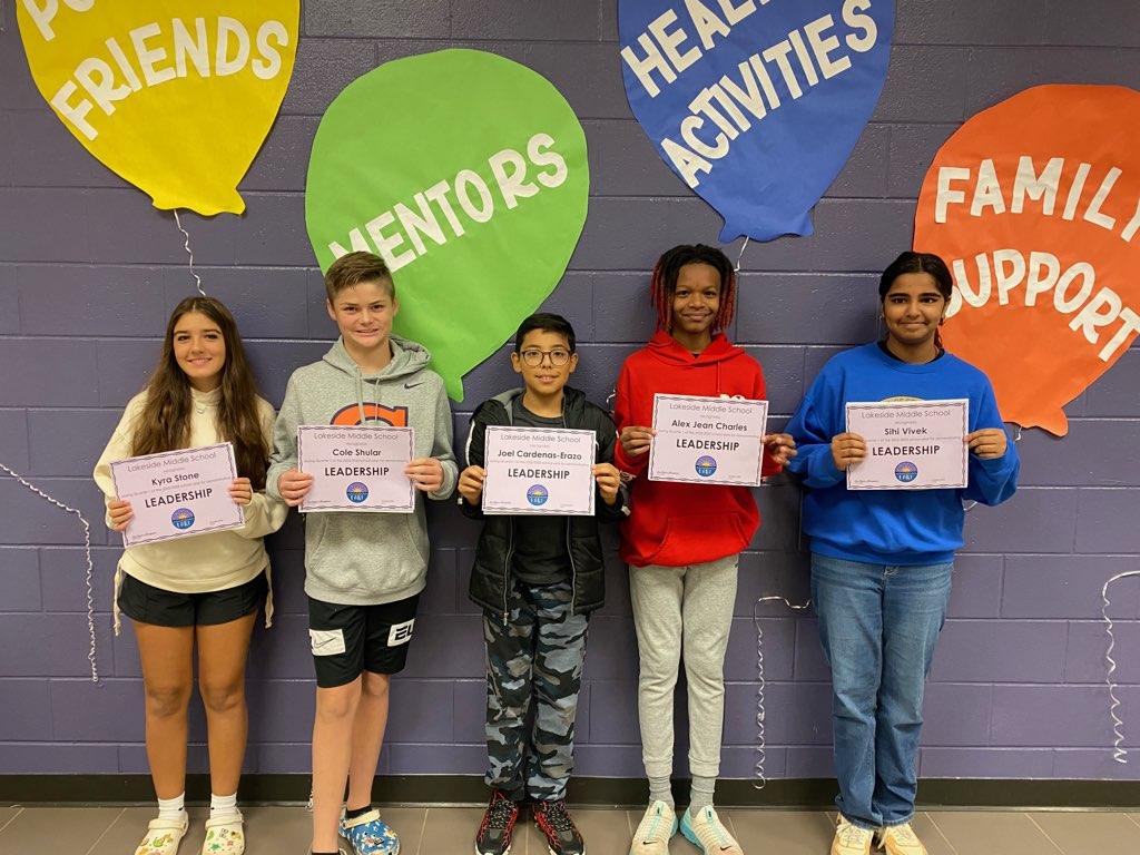 LakesideMDL's tweet photo. This morning we celebrated our students in each grade level who most exemplified the Leadership aspect of the LAKE life. (Leadership, Attitude, Kindness, and Effort)

Congratulations to all of you! https://t.co/BQU8M6t4UT