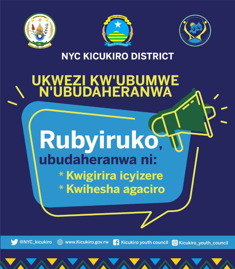 NYC_kicukiro's tweet photo. Ukwezi kw’Ubumwe n’Ubudaheranwa @RwandaYouth @KicukiroDistr @umusoso @mwesigwa120 @RMbabazi @YouthCultureRW @CityofKigali @NYCKIGARAMA @NycGahanga @GikondoNyc @NYC_Gatenga @NYC_Kagarama @NiboyeNYC @KicukiroNyc @nyckanombe @NYC_Nyarugunga @MasakaNyc #ubumwe #Ubudaheranwa https://t.co/j6sxzud20A