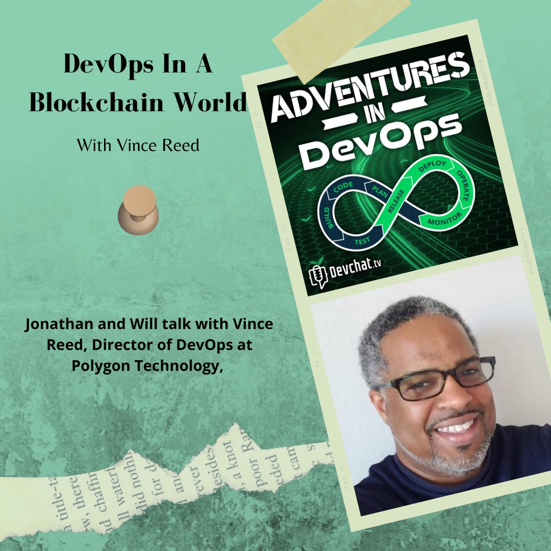 DevOpsPodcast's tweet image. Check out this week&apos;s episode of #AdventuresInDevOps with Vince Reed

#DevOps: DevOps In A Blockchain World 

rfr.bz/t4q4u5j