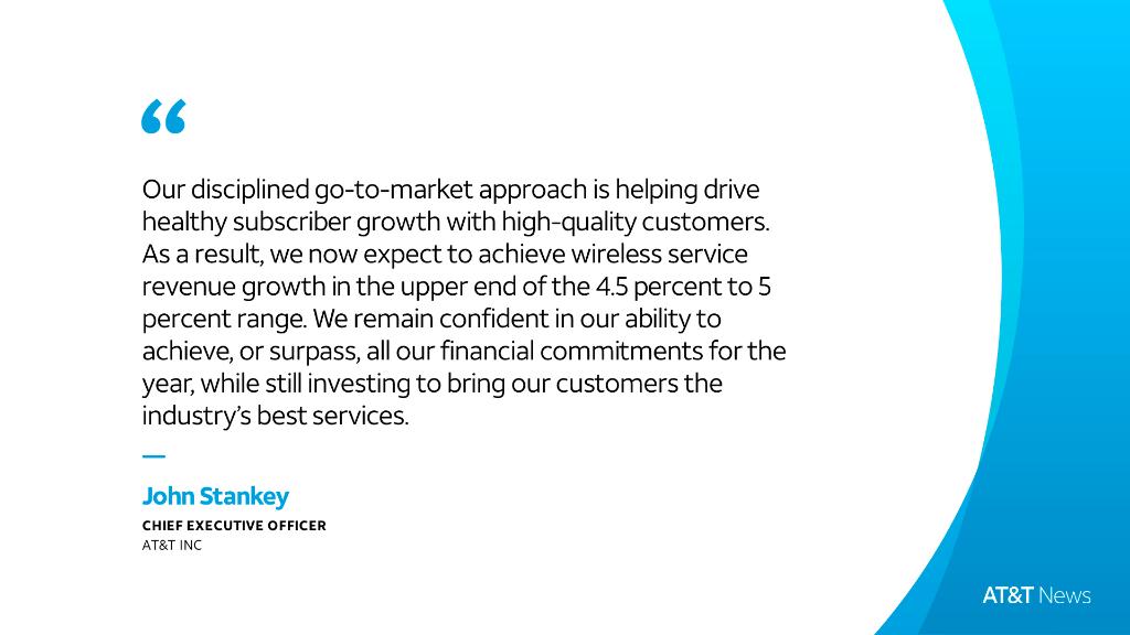 AT&T Chief Executive Officer, John Stankey, on Q3 2022 earnings results.