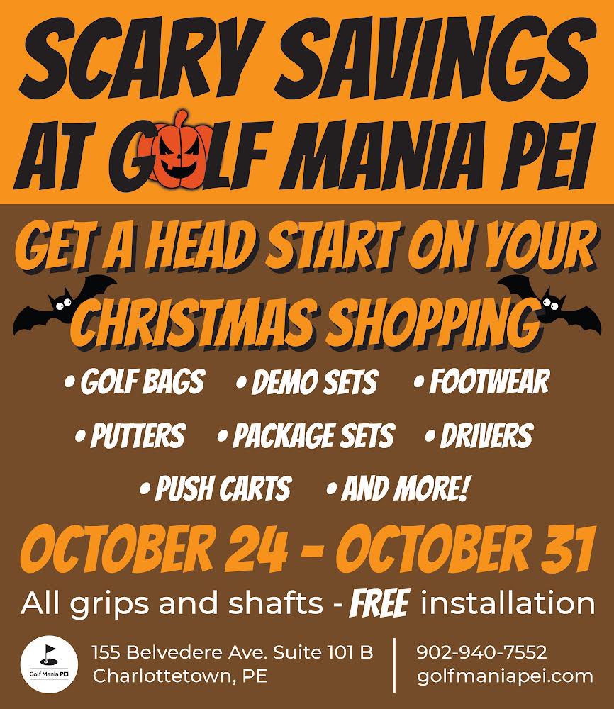 Little sneak peak into what going on a Golf Mania PEI next week! 🎃 🦇 👻