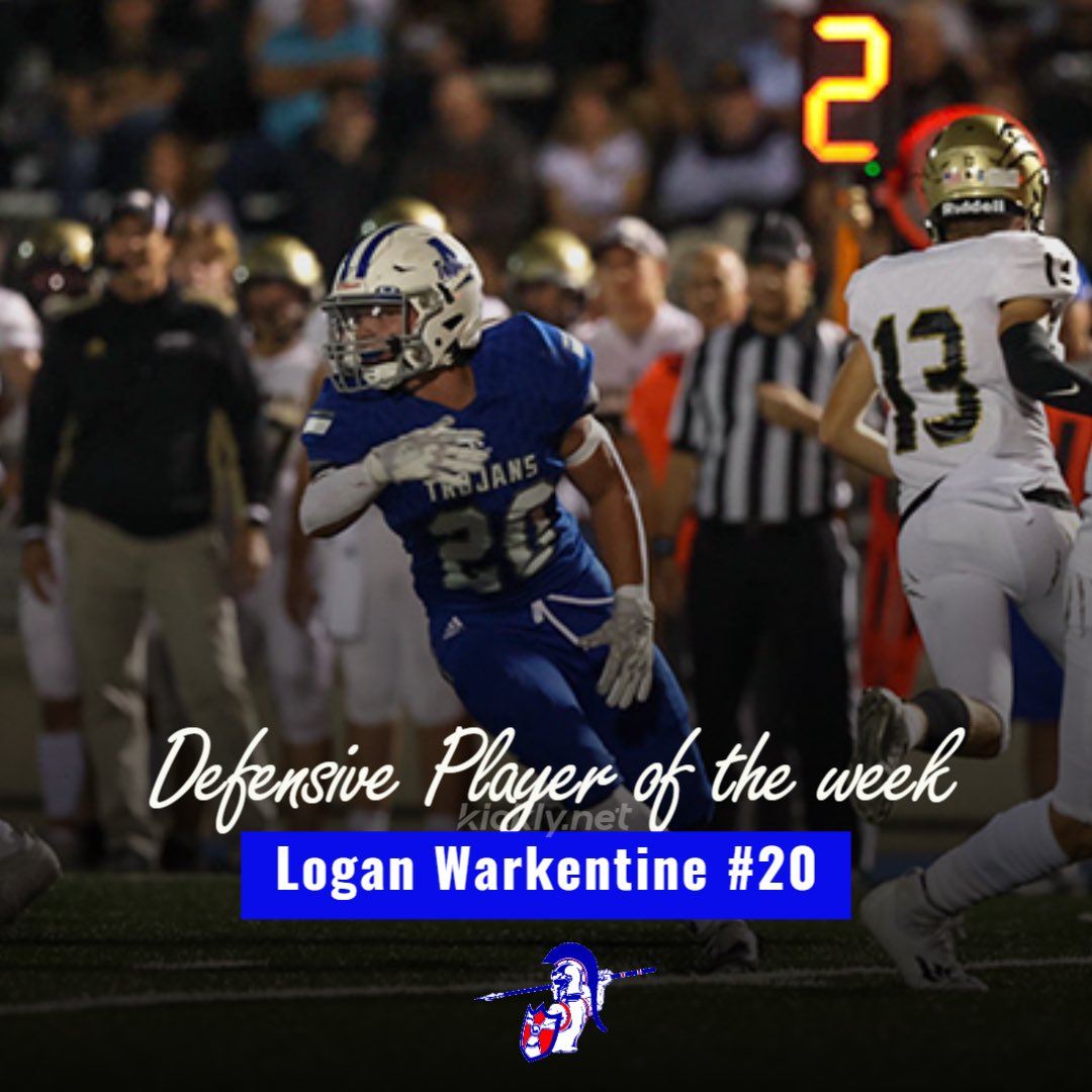 ⚔️WEEK 6 DEFENSIVE PLAYER OF THE WEEK ⁦⚔️ <a href="/LoganWarkentine/">Logan Warkentine</a>⁩