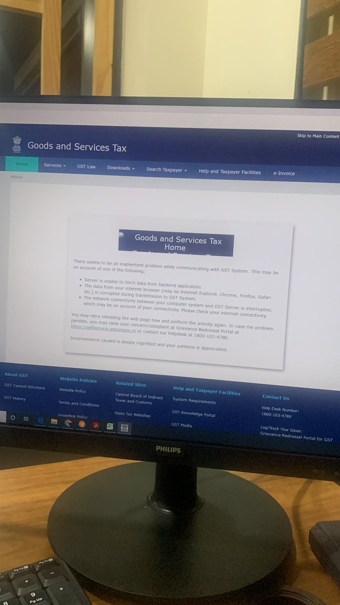 ashishambrale's tweet photo. Gst site not working @Infosys_GSTN @nsitharamanoffc @nsitharaman @GST_Council https://t.co/k6SUDXpbqs