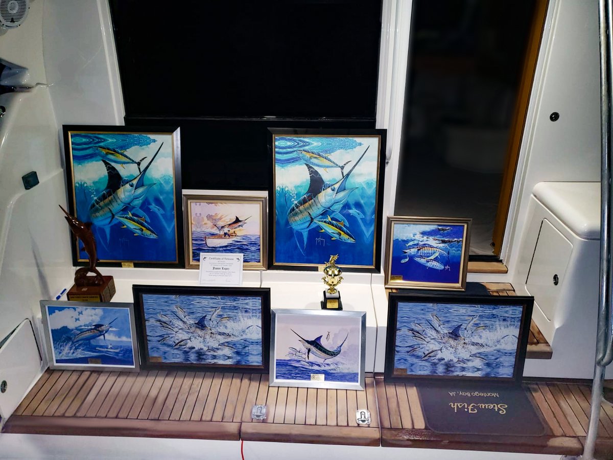 AdamStewart's tweet photo. 🇯🇲Throwing back to last weekend’s 59th Port Antonio Marlin Tournament where #TeamStewFish received the Tony Myers All-Island Trophy for winning the Montego Bay tournament and placing 2nd in the Port Antonio tournament. https://t.co/UN4KMiRz5t