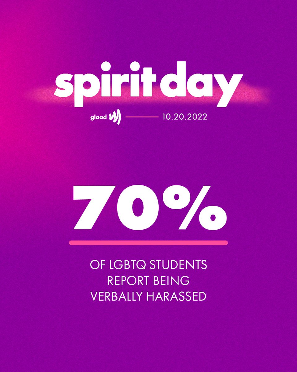 NHL's tweet image. Wear purple today and join us in supporting LGBTQ youth by taking @glaad's #SpiritDay pledge against bullying. #HockeyIsForEveryone