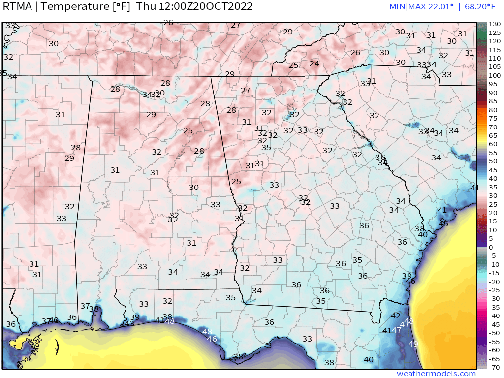 RyanWeather's tweet photo. Unprecedented cold!
Macon, Georgia set a "super record low" with the earliest/coldest at 29°F by 3-days. 🏆🌡️📉
Records since 1892. https://t.co/OOgeTfJRFY