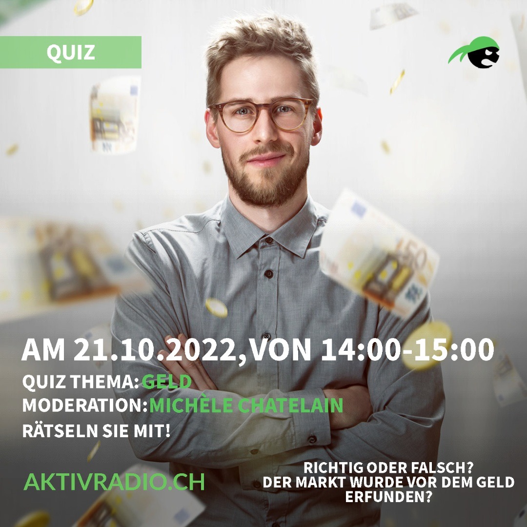 RICHTIG ODER FALSCH? DER MARKT WURDE VOR DEM GELD ERFUNDEN?

Moderation: Michèle Chatelain - Rätseln Sie mit!
aktivradio.ch

#geld #finanzen #erfolg #finanziellefreiheit #geldverdienen #aktien #investieren
