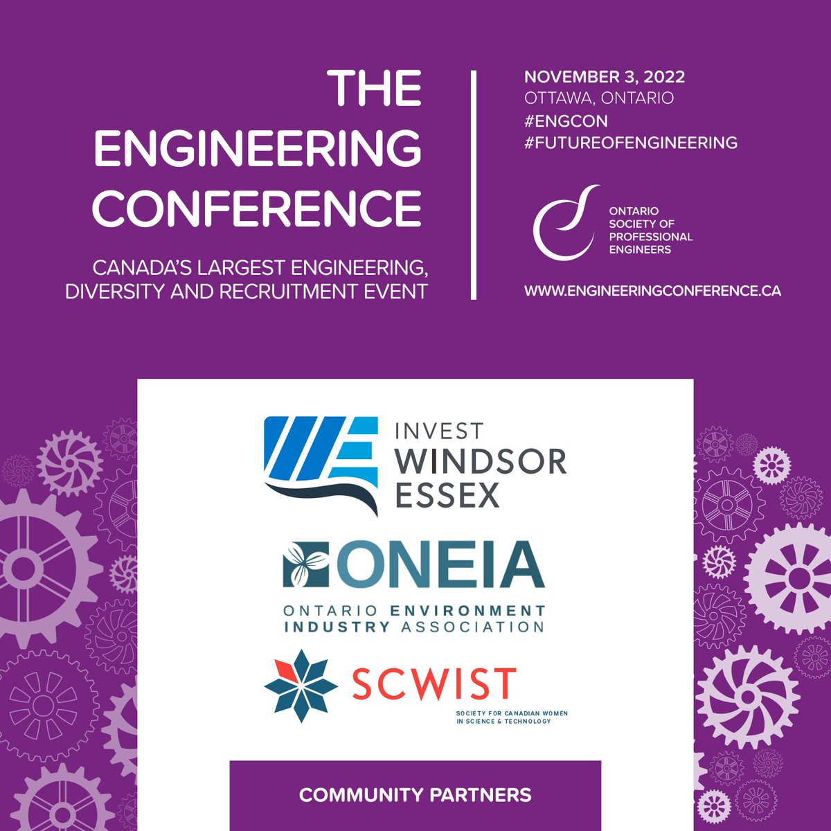 O_S_P_E's tweet photo. #OSPE gratefully announces our community partners for the 2022 #EngCon. We are pleased to partner with leading STEM and economic development groups to deliver this signature event.

Learn more: https://t.co/g4eA3ZOKpn

#FutureofEngineering https://t.co/8QHSUuL9CO