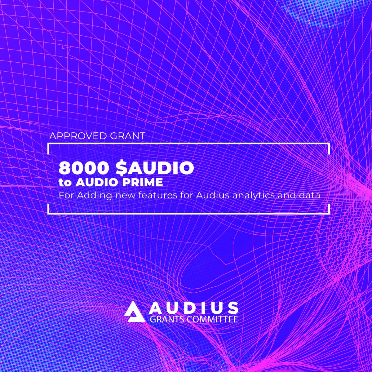 Audio Grants Committee tweet media