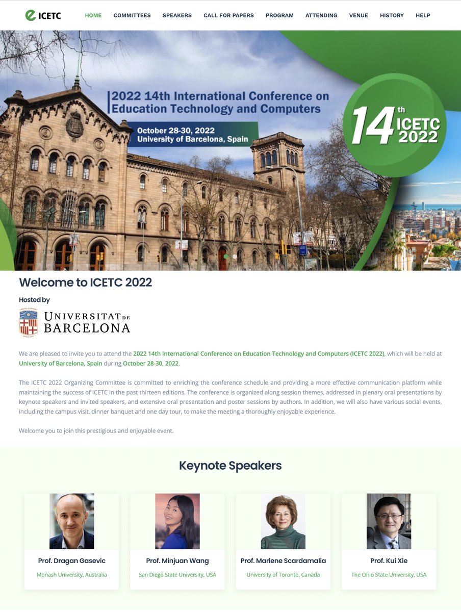 OSU Ed Studies (@osuedstudies) on Twitter photo Ed Studies faculty <a href="/KuiXiePHD/">Kui Xie 谢魁</a> will be a keynote speaker at ICETC 2022 | The 14th International Conference on Education Technology and Computers icetc.org/index.html Ed Studies faculty <a href="/KuiXiePHD/">Kui Xie 谢魁</a> will be a keynote speaker at ICETC 2022 | The 14th International Conference on Education Technology and Computers icetc.org/index.html