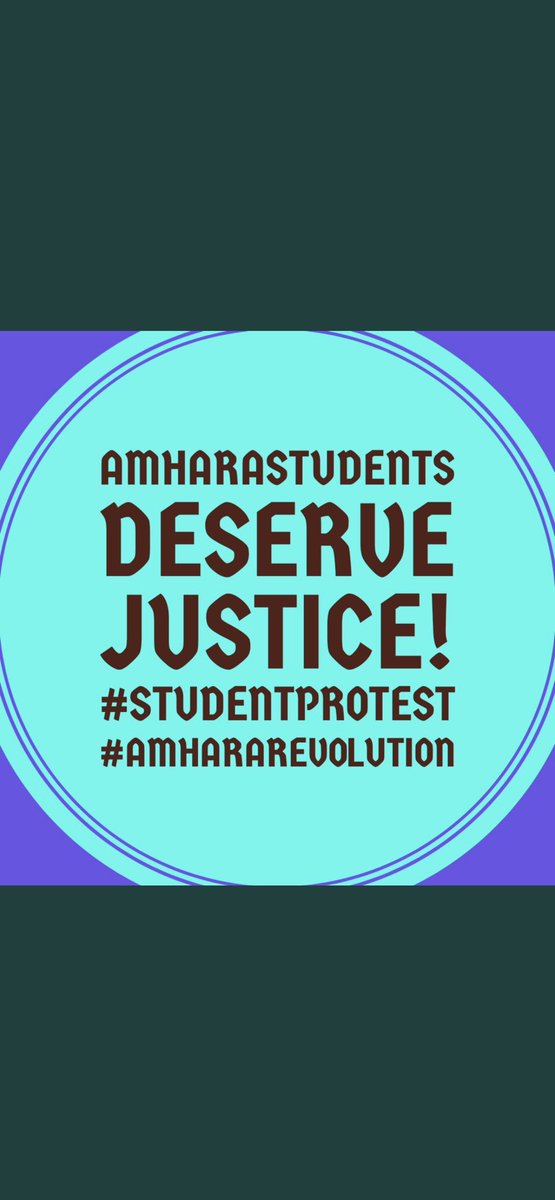 @RiskeYeshi The Amhara Students are forced to take the #Ethiopia|n national exam under great pressure surrounded by gov't armed forces. We sympathize with the students and they deserve a second chance. #StudentProtest #AmharaRevolution