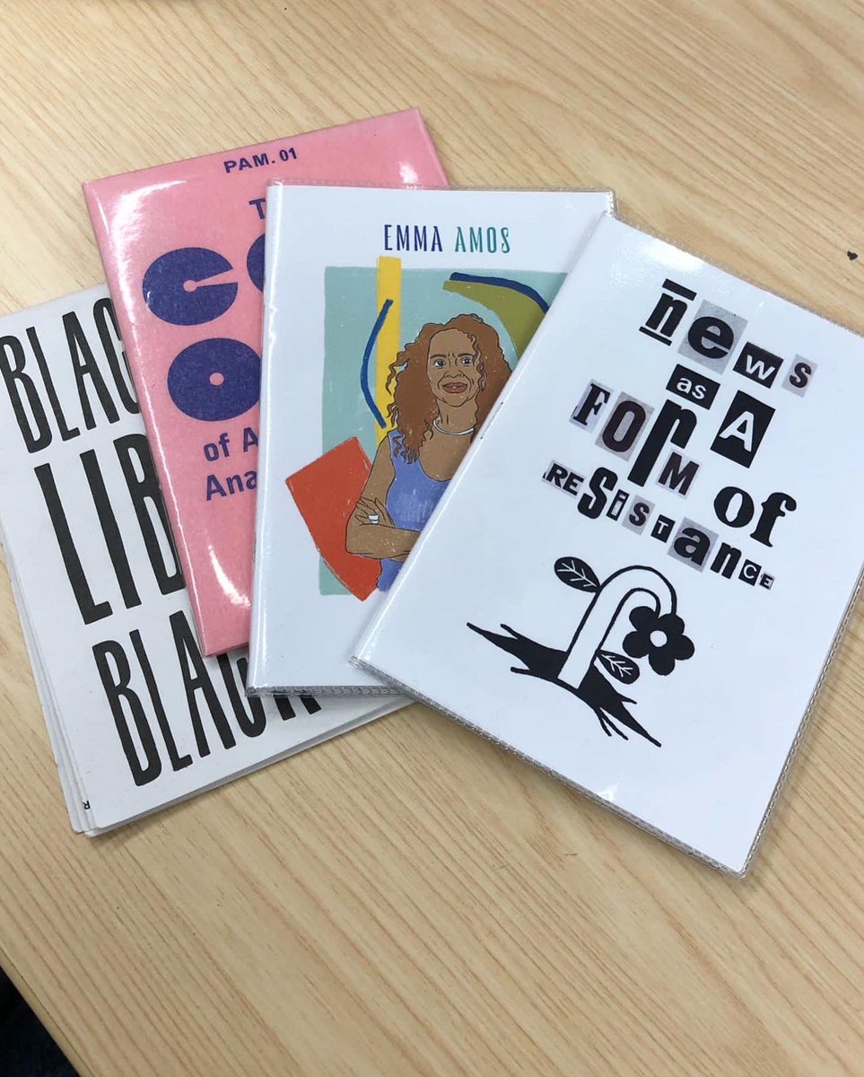 We’ve selected some of our favourite zines to celebrate Black zine-makers this #BlackHistoryMonth. 

Find the display of books and #zines on the ground floor of @millenniumlibrary, and read zines by <a href="/lisainsansa/">Lisa (she/they)</a>, Hannah Joseph-Asikhia, <a href="/Quarantimah/">Korantema 🙃</a> and many other makers. 

#BHM